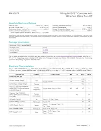 MAX5079EUD+T Datasheet Page 2