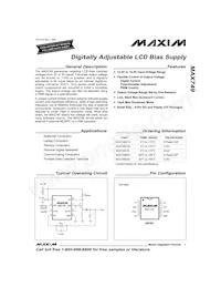MAX749CSA-T Datasheet Cover