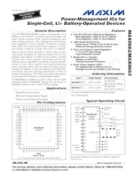MAX8662ETM+T Datenblatt Cover