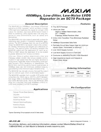MAX9180EXT+T Datasheet Cover