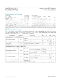 MAX9210EUM+T Datasheet Page 2