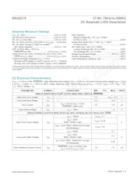 MAX9218ECM/V+TGB Datasheet Page 2