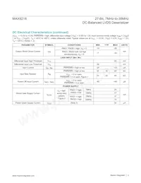 MAX9218ECM/V+TGB Datasheet Page 3