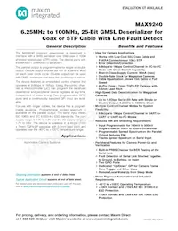 MAX9240GTM+T Datasheet Cover