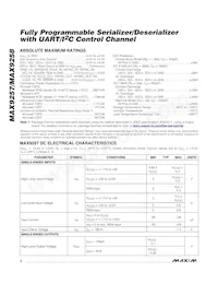 MAX9257GTL/V+T Datasheet Page 2