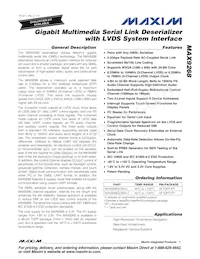 MAX9268GCM/V+TG2C Datenblatt Cover