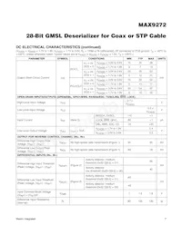 MAX9272GTM/V+ Datasheet Page 7