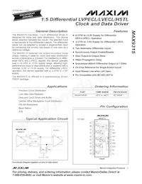 MAX9315EUP+T Datenblatt Cover
