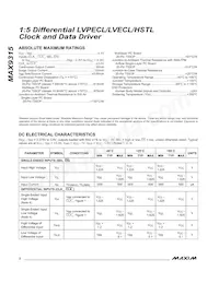 MAX9315EUP+T Datasheet Page 2