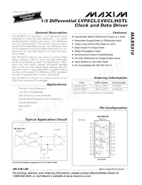 MAX9316EWP+T Datenblatt Cover