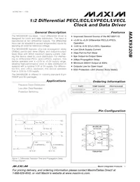 MAX9320BESA+ Datasheet Cover