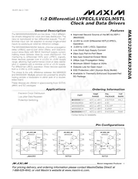 MAX9320ESA/GG8 Datenblatt Cover