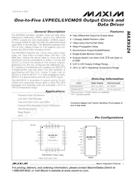 MAX9324EUP+ Datasheet Cover