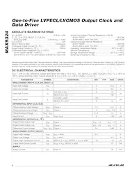 MAX9324EUP+ Datasheet Page 2