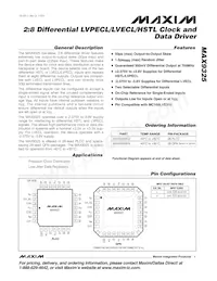 MAX9325EQI+T Datasheet Cover