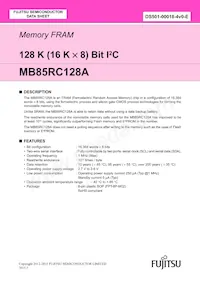 MB85RC128APNF-G-JNERE1 Datenblatt Cover
