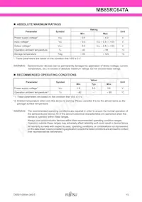 MB85RC64TAPNF-G-BDE1 Datasheet Pagina 15