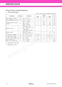 MB85RC64TAPNF-G-BDE1 Datenblatt Seite 16