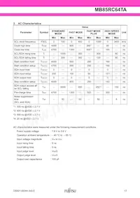 MB85RC64TAPNF-G-BDE1 Datasheet Pagina 17