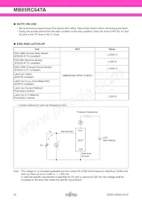 MB85RC64TAPNF-G-BDE1數據表 頁面 20