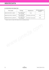 MB85RC64TAPNF-G-BDE1 Datasheet Pagina 22