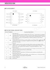 MB85RS16NPN-G-AMEWE1 Datasheet Pagina 2