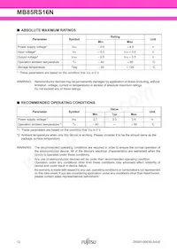 MB85RS16NPN-G-AMEWE1 Datenblatt Seite 12