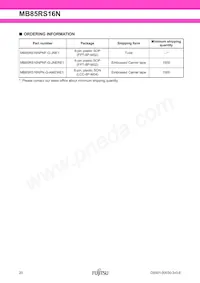 MB85RS16NPN-G-AMEWE1 Datasheet Page 20