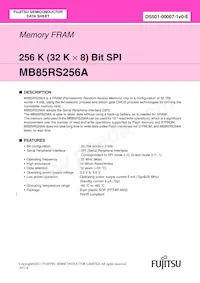 MB85RS256APNF-G-JNE1 Datasheet Cover