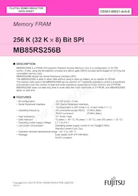 MB85RS256BPNF-G-JNERE1 Datasheet Cover