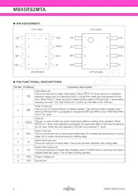 MB85RS2MTAPNF-G-BDERE1 Datasheet Page 2
