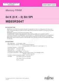 MB85RS64TPN-G-AMEWE1 Datasheet Cover