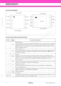 MB85RS64TPN-G-AMEWE1 Datasheet Page 2