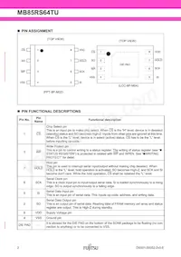 MB85RS64TUPNF-G-JNERE2 Datasheet Page 2