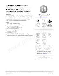 MC100EP11DR2GH Datasheet Cover