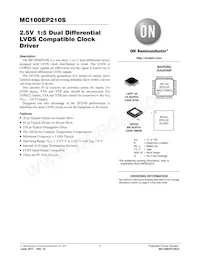 MC100EP210SFATWG Datasheet Cover