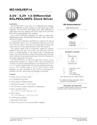 MC100LVEP14DTR2 Datasheet Cover