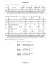 MC100LVEP14DTR2 Datasheet Page 5