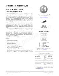 MC10EL15DR2G Datasheet Cover