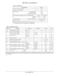 MC10EP101MNR4G Datasheet Page 3