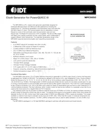 MPC9850VMR2 Datasheet Pagina 2