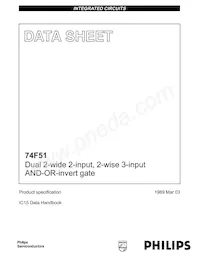 N74F51N Datasheet Cover