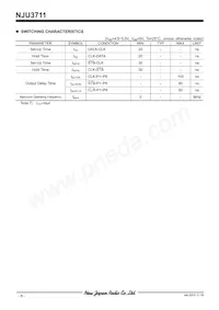 NJU3711D Datasheet Pagina 6