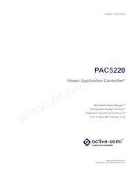 PAC5220QS數據表 封面