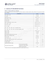 PAC5220QS-WP01數據表 頁面 11
