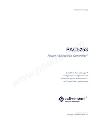 PAC5253QA數據表 封面
