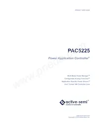 PAC5255QF數據表 封面