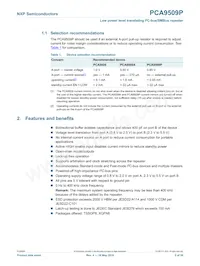 PCA9509PGM Datasheet Page 2