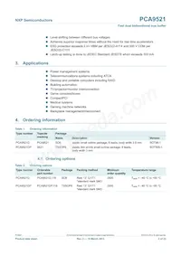 PCA9521DP Datasheet Page 2