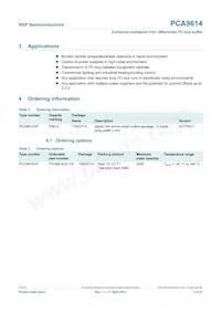 PCA9614DP Datasheet Pagina 3